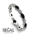 Marquise Black Diamond Eternity Band - Cecilia No. 9 image 10