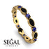 Marquise Black Diamond Eternity Band - Cecilia No. 67 image 10