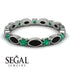 Marquise Black Diamond Eternity Band - Cecilia No. 24 image 2