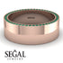 Massive Emerald Eternity Wedding Band - Liam No. 5 image 2
