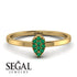 Minimalist Pear Emerald Ring - Genesis No. 4 image 10