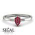 Minimalist Pear Ruby Ring - Genesis No. 12 image 10
