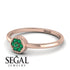 Minimalist Round Emerald Ring - Mckenna No. 5 image 3