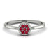 Minimalist Round Ruby Ring - Mckenna No. 12 image 1