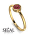 Minimalist Round Ruby Ring - Mckenna No. 10 image 2