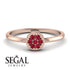 Minimalist Round Ruby Ring - Mckenna No. 11 image 6