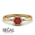 Minimalist Round Ruby Ring - Mckenna No. 10 image 6