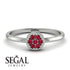 Minimalist Round Ruby Ring - Mckenna No. 12 image 6