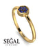 Minimalist Round Sapphire Ring - Mckenna No. 13 image 2