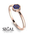 Minimalist Round Sapphire Ring - Mckenna No. 14 image 2