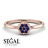 Minimalist Round Sapphire Ring - Mckenna No. 14 image 6