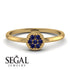 Minimalist Round Sapphire Ring - Mckenna No. 13 image 6