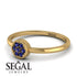 Minimalist Round Sapphire Ring - Mckenna No. 13 image 3
