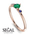 Minimalist Thin Emerald Ring - Brielle No. 65 image 10