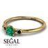 Minimalist Thin Emerald Ring - Brielle No. 34 image 3