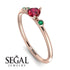 Minimalist Thin Ruby Ring - Brielle No. 26 image 10
