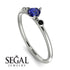 Minimalist Thin Sapphire Ring - Brielle No. 45 image 10