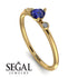 Minimalist Thin Sapphire Ring - Brielle No. 13 image 10
