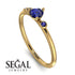 Minimalist Thin Sapphire Ring - Brielle No. 73 image 10