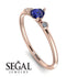 Minimalist Thin Sapphire Ring - Brielle No. 14 image 10