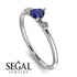 Minimalist Thin Sapphire Ring - Brielle No. 15 image 10