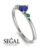 Minimalist Thin Sapphire Ring - Brielle No. 30 image 10