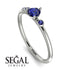Minimalist Thin Sapphire Ring - Brielle No. 75 image 10