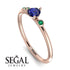 Minimalist Thin Sapphire Ring - Brielle No. 29 image 10