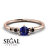 Minimalist Thin Sapphire Ring - Brielle No. 44 image 2