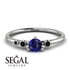 Minimalist Thin Sapphire Ring - Brielle No. 45 image 2