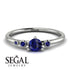 Minimalist Thin Sapphire Ring - Brielle No. 75 image 2