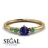 Minimalist Thin Sapphire Ring - Brielle No. 28 image 2