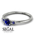 Minimalist Thin Sapphire Ring - Brielle No. 75 image 3