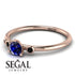 Minimalist Thin Sapphire Ring - Brielle No. 44 image 3