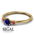 Minimalist Thin Sapphire Ring - Brielle No. 58 image 3