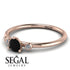 Minimalist Thin Black Diamond Ring - Brielle No. 8 image 3