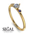 Minimalist Thin Diamond Ring - Brielle No. 61 image 10