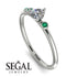 Minimalist Thin Diamond Ring - Brielle No. 18 image 10