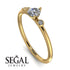 Minimalist Thin Diamond Ring - Brielle No. 1 image 10