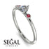Minimalist Thin Diamond Ring - Brielle No. 48 image 10