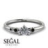 Minimalist Thin Diamond Ring - Brielle No. 33 image 2