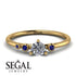 Minimalist Thin Diamond Ring - Brielle No. 61 image 2