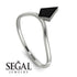 Kite Stepcut Black Diamond Ring - Leila No. 9 image 6