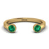 Open Bezel Emerald Ring - Khloe No. 4 image 1