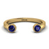Open Bezel Sapphire Ring - Khloe No. 13 image 1