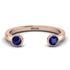 Open Bezel Sapphire Ring - Khloe No. 14 image 1