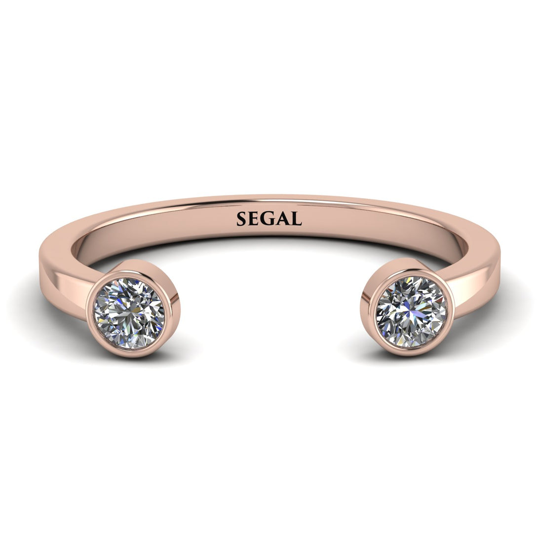 Open Bezel Diamond Ring - Khloe No. 2