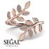 Open Ring Leaves Diamond Ring - Anna No. 2 image 2