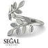 Open Ring Leaves Diamond Ring - Anna No. 3 image 3