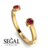Open Bezel Ruby Ring - Khloe No. 10 image 2